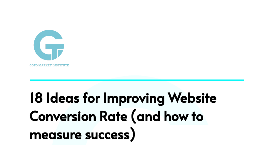 5.4.0 Improve website conversion rate